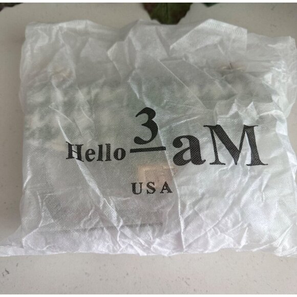 Houndstooth Handbag & Pouch Set - Green & White Pattern With Clear Accents - Picture 11 of 13